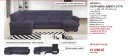 Nábytkáři Čech a Moravy Amélie U 2BZP+ROH+3BBZF+OTTB Sedací soupravy nabídka