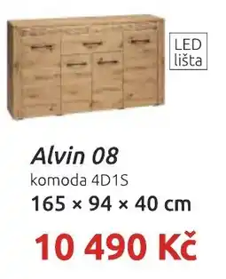 Nábytkáři Čech a Moravy Alvin 08 komoda 4D1S nabídka