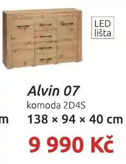 Nábytkáři Čech a Moravy Alvin 07 komoda 2D4S nabídka