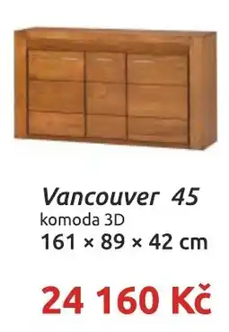 Nábytkáři Čech a Moravy Vancouver 45 komoda 3D nabídka