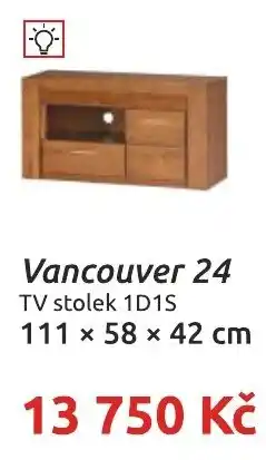 Nábytkáři Čech a Moravy Vancouver 24 TV stolek 1D1S nabídka
