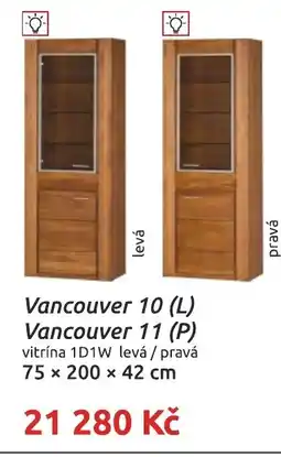 Nábytkáři Čech a Moravy Vancouver 10 (L) Vancouver 11 (P) nabídka