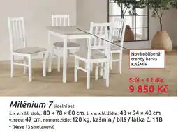 Nábytkáři Čech a Moravy Milénium 7 jídelní set nabídka