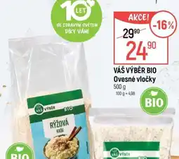 Globus Váš výběr bio ovesné vločky nabídka