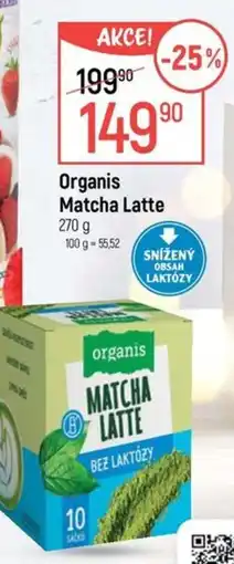 Globus Organis Matcha Latte nabídka