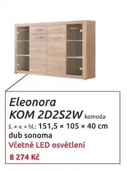 Nábytkáři Čech a Moravy Eleonora komoda KOM 2D2S2W nabídka