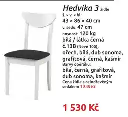 Nábytkáři Čech a Moravy Hedvika 3 židle nabídka