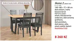 Nábytkáři Čech a Moravy Ikona 2 jídelní stůl nabídka