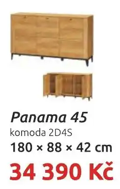 Nábytkáři Čech a Moravy Panama 45 komoda 2D4S nabídka