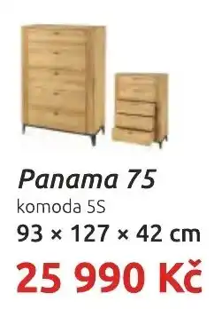 Nábytkáři Čech a Moravy Panama 75 komoda 5S nabídka