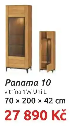 Nábytkáři Čech a Moravy Panama 10 vitrina 1W Uni L nabídka