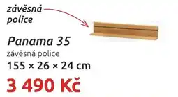 Nábytkáři Čech a Moravy Panama 35 závěsná police nabídka