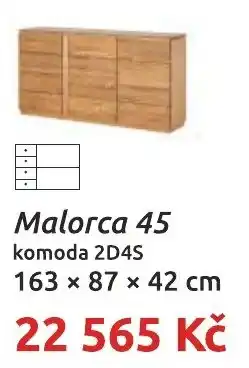 Nábytkáři Čech a Moravy Malorca 45 komoda 2D4S nabídka