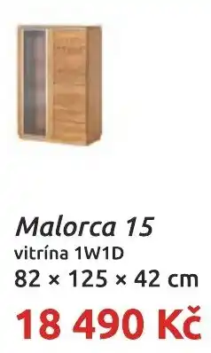 Nábytkáři Čech a Moravy Malorca 15 vitrína 1W1D nabídka
