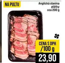 Jip Anglická slanina plátky cca 200 g 100g nabídka