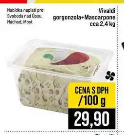 Jip Vivaldi gorgonzola+Mascarpone cca 2,4 kg nabídka