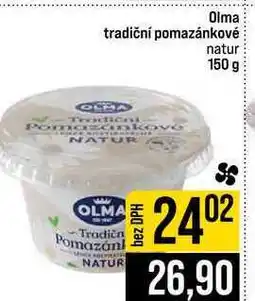 Jip Olma tradiční pomazánkové natur nabídka