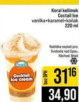 Jip Koral kelímek Coctail Ice vanilka+karamel+koňak 220 ml nabídka