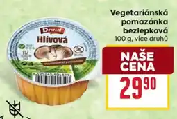 Billa Druid Hlivová vegetariánská pomazánka nabídka
