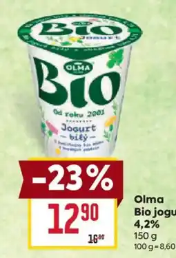 Billa Olma bio jogurt nabídka