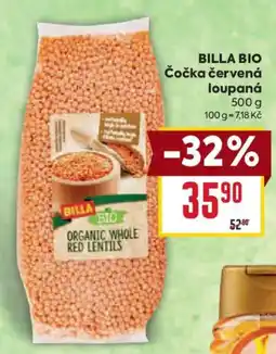 Billa Billa bio čočka červená loupaná nabídka