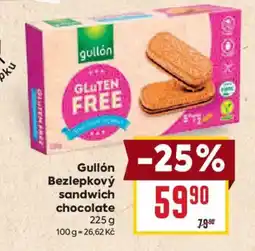 Billa Gullón bezlepkový sandwich chocolate nabídka
