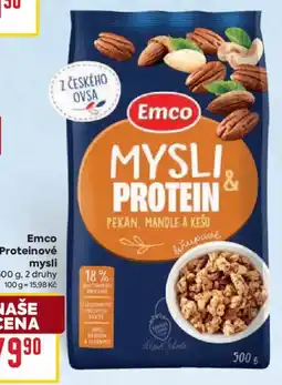 Billa Emco proteinové mysli nabídka