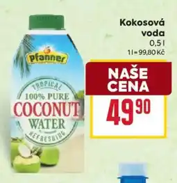 Billa Pfanner kokosová voda nabídka