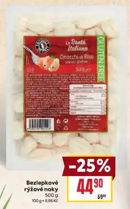 Billa La Bontà Italiana bezlepkové rýžové noky nabídka