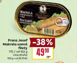 Billa Franz Josef Makrela uzená filety nabídka