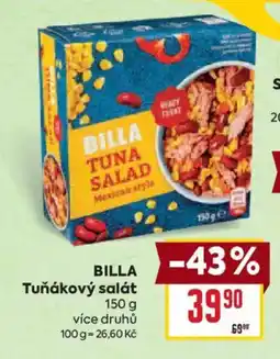 Billa Billatuňákový salát nabídka