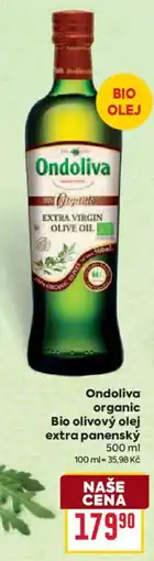Billa Ondoliva organic bio olivový olej extra panenský nabídka