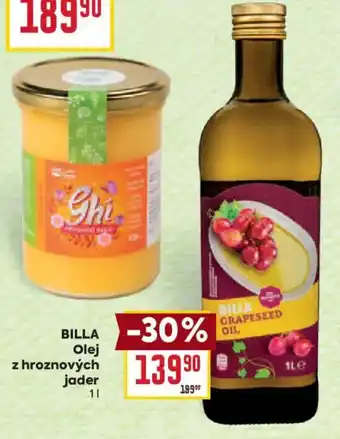 Billa Billa olej z hroznových jader nabídka