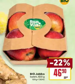 Billa Bio jablko nabídka