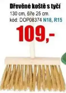 EVA Dřevěné koště s tyčí nabídka