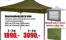 EVA Nepromokavý párty stan nabídka