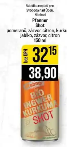 Jip Pfanner bio ingwer kurkuma shot nabídka