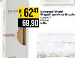 Jip Monograno Felicetti Il Cappelli semolinové těstoviny spaghetti linguine nabídka