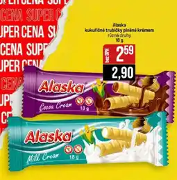 Jip Alaska kukuričné trubičky plněné krémem nabídka