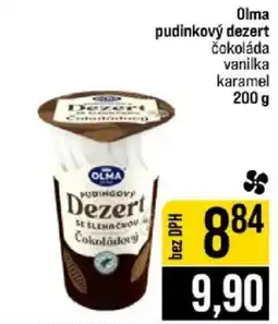 Jip Olma pudinkový dezert čokoláda vanilka karamel nabídka