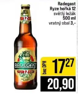 Jip Radegast ryze hořká 12 světlý ležák nabídka