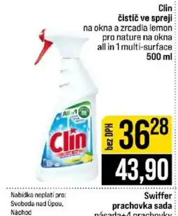 Jip Clin čistič ve spreji na okna a zrcadla lemon nabídka