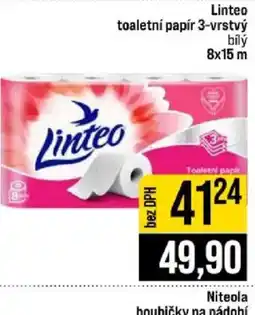 Jip Linteo toaletní papír 3-vrstvý bílý nabídka