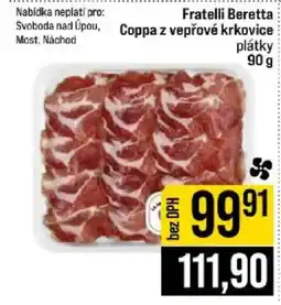 Jip Fratelli Beretta Coppa z vepřové krkovice plátky nabídka