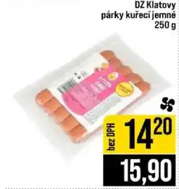 Jip Dz klatovy párky kuřecí jemně nabídka