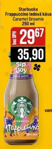 Jip Starbucks Frappuccino ledová káva Caramel Brownie nabídka