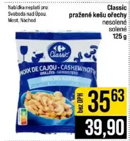 Jip Classic pražené kešu ořechy nesolené nabídka
