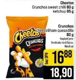 Jip Cheetos crunchos cheese&ham quesadilla nabídka
