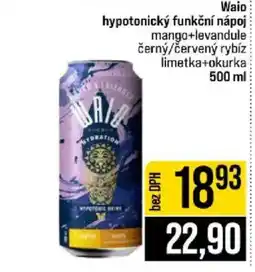 Jip Waio hypotonický funkční nápoj mango+levandule černý/červený rybíz limetka+okurka nabídka