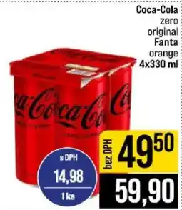 Jip Coca-Cola zero original Fanta orange nabídka